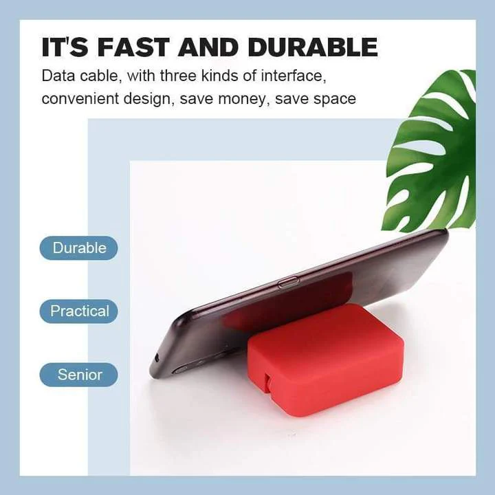 3-in-1 Data Cable Phone Stand - Image 5
