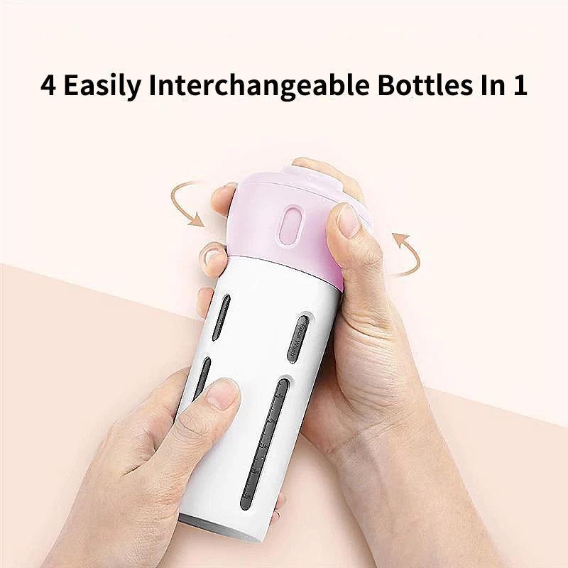 4-in-1 Lotion Shampoo Gel Travel Dispenser - Image 4