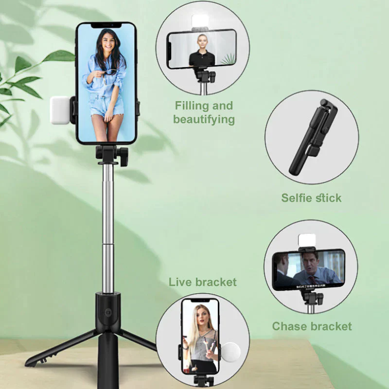6 In 1 Wireless Bluetooth Selfie Stick - Image 11