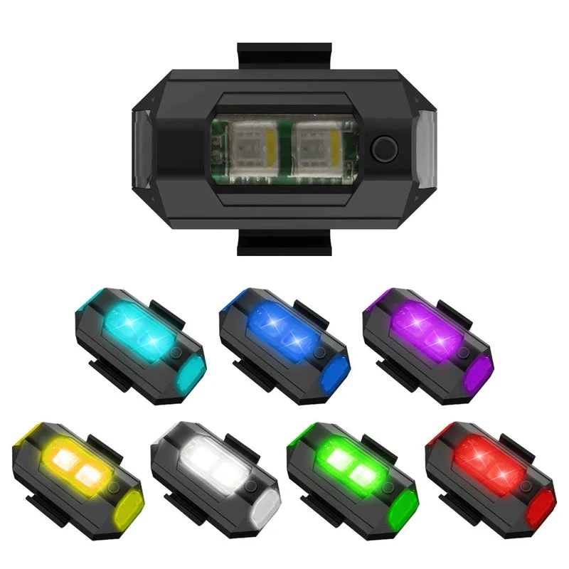 7 Colors LED Aircraft Strobe Lights & USB Charging - Image 5