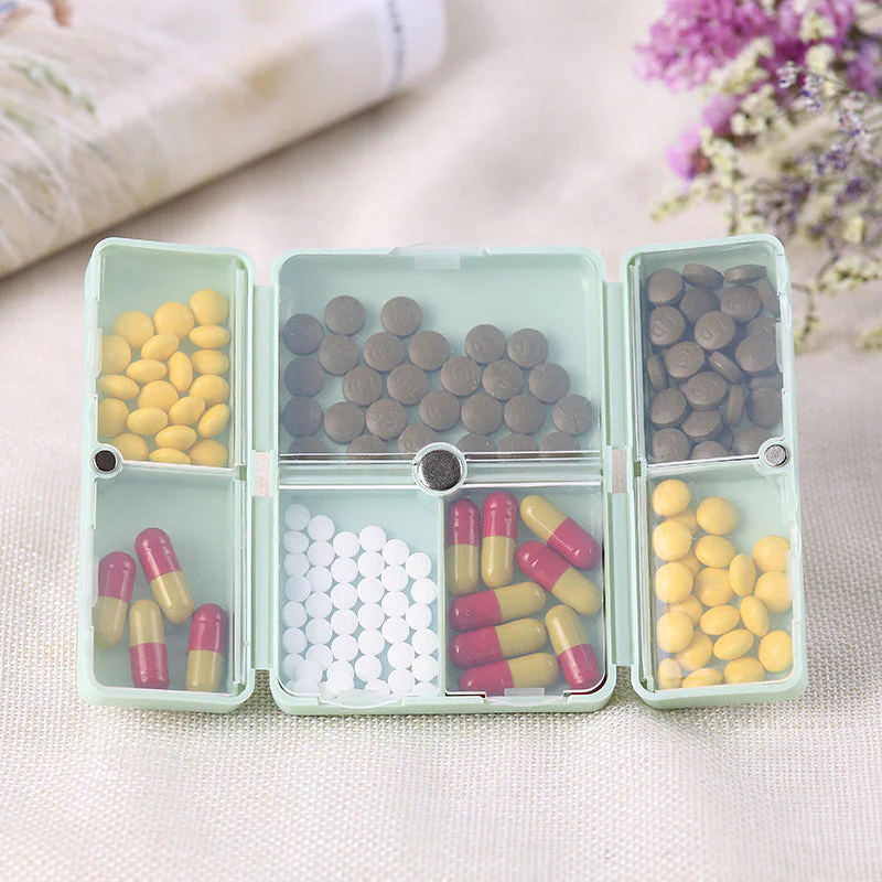 7 Compartments Portable Pill Case - Image 2