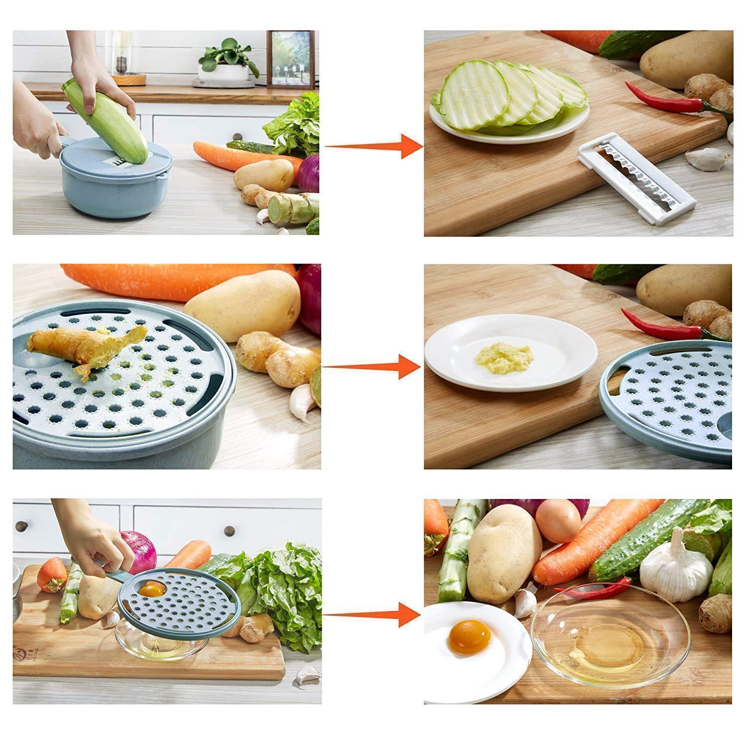 9 in 1 Multi-function Vegetable Slicer Set - Image 10