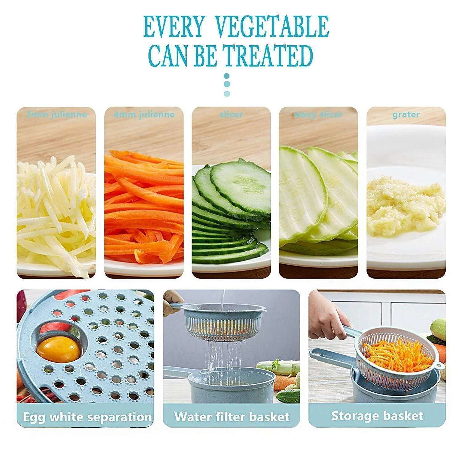 9 in 1 Multi-function Vegetable Slicer Set - Image 4