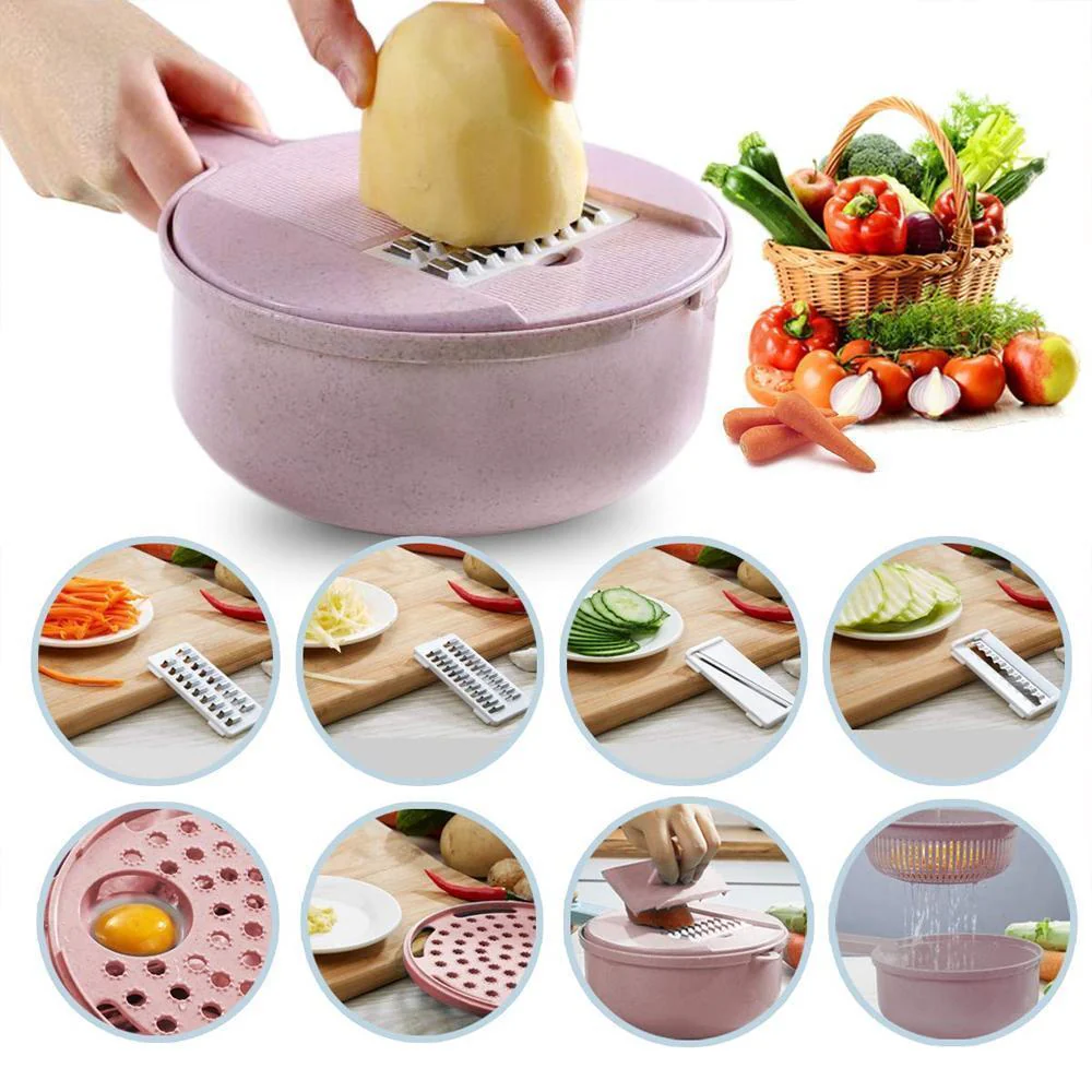 9 in 1 Multi-function Vegetable Slicer Set - Image 7
