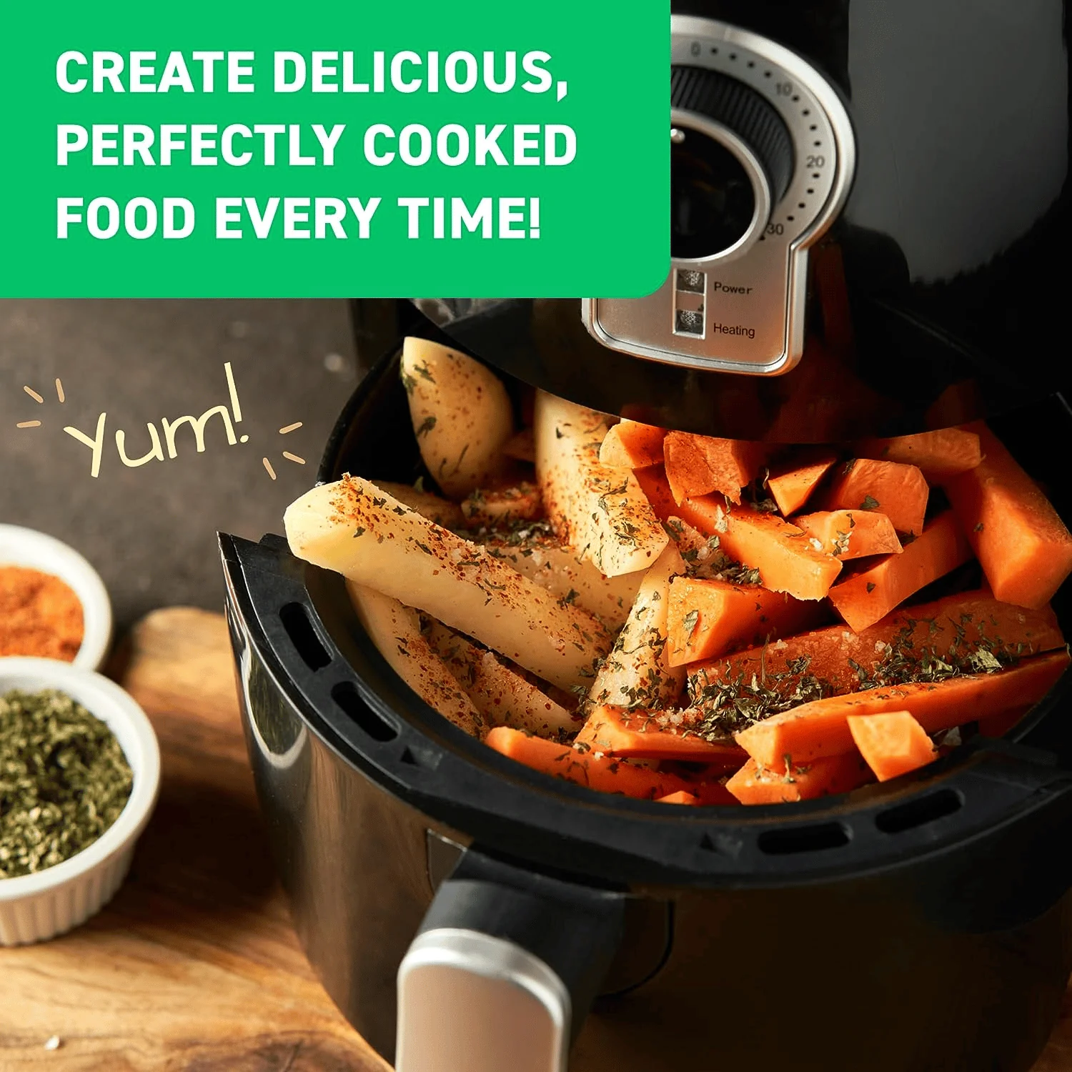 Air Fryer Cheat Sheet Magnets Cooking Guide Booklet - Image 14