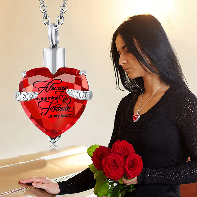 Always on My Mind Forever in My Heart-Urn Necklace - Image 11