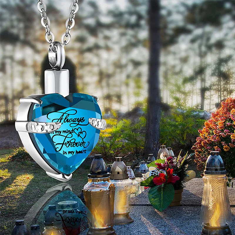 Always on My Mind Forever in My Heart-Urn Necklace - Image 12