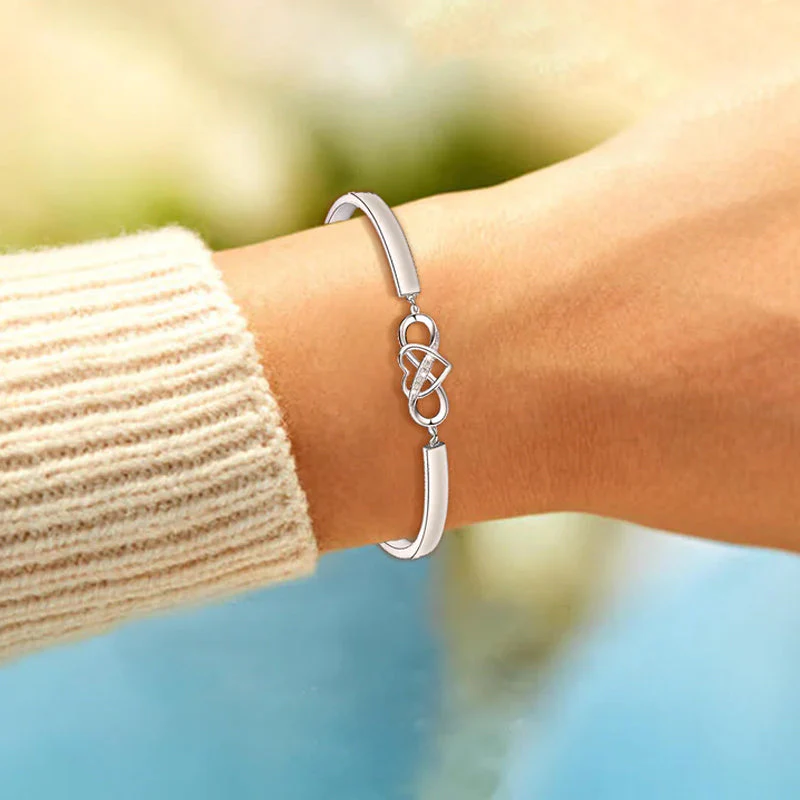 Always Remember I Love You Forever Love Heart Bracelet - Image 4