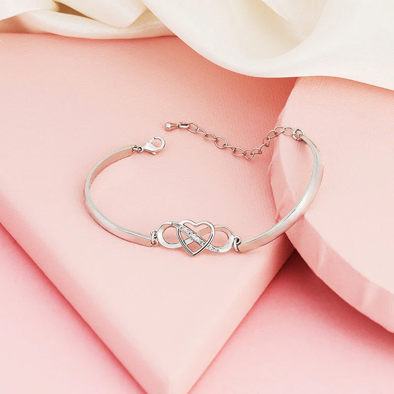 Always Remember I Love You Forever Love Heart Bracelet - Image 6