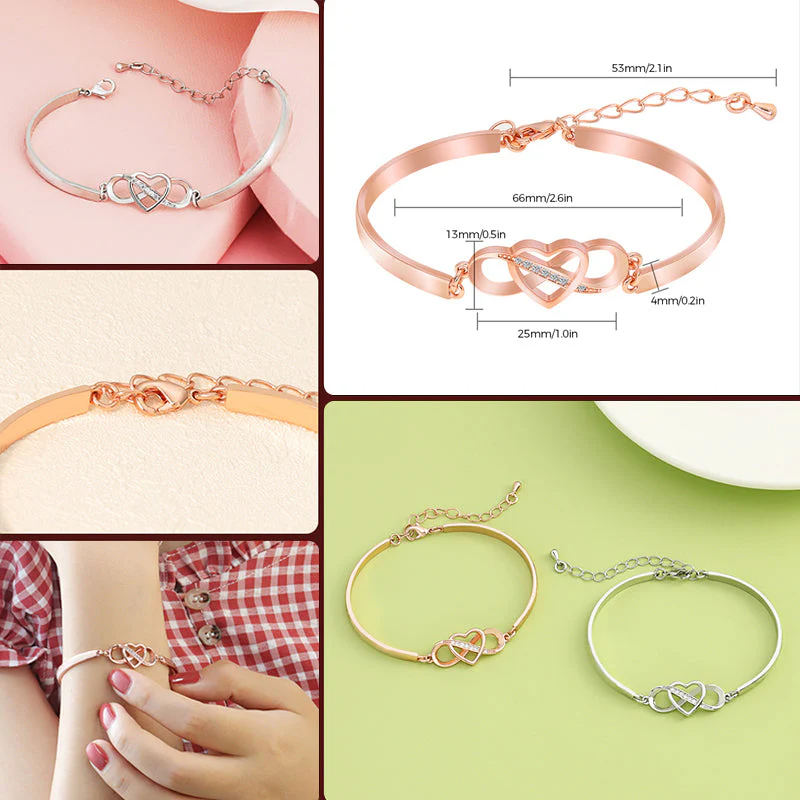 Always Remember I Love You Forever Love Heart Bracelet - Image 9
