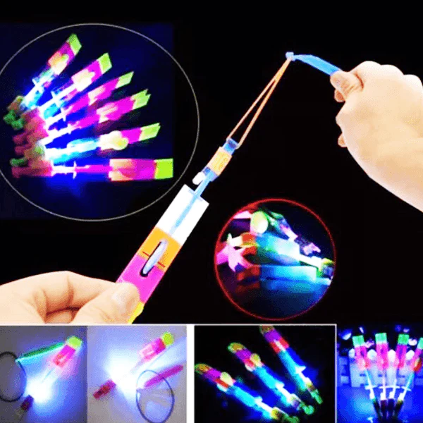 Amazing Rocket Slingshot LED Helicopters - Image 6