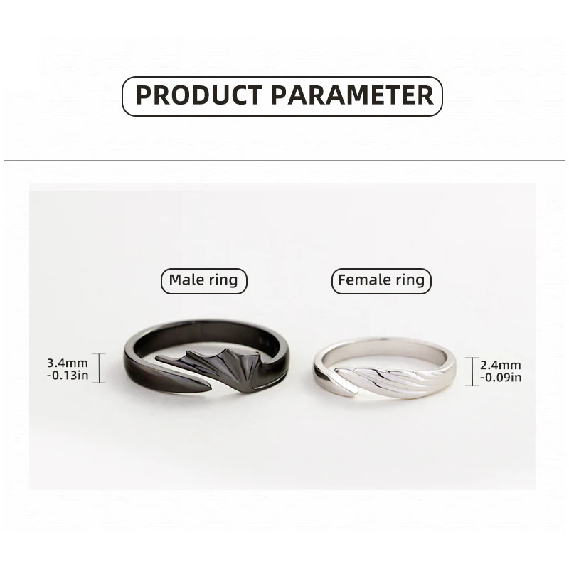 Angel And Demon Couple Ring - Image 8