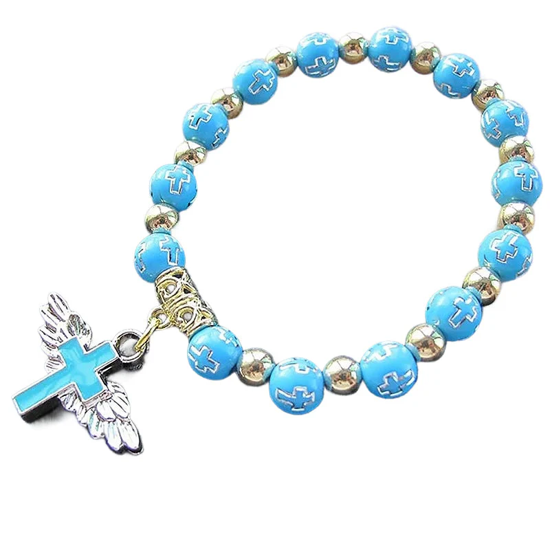 Angel Wing Cross Bracelet - Image 11