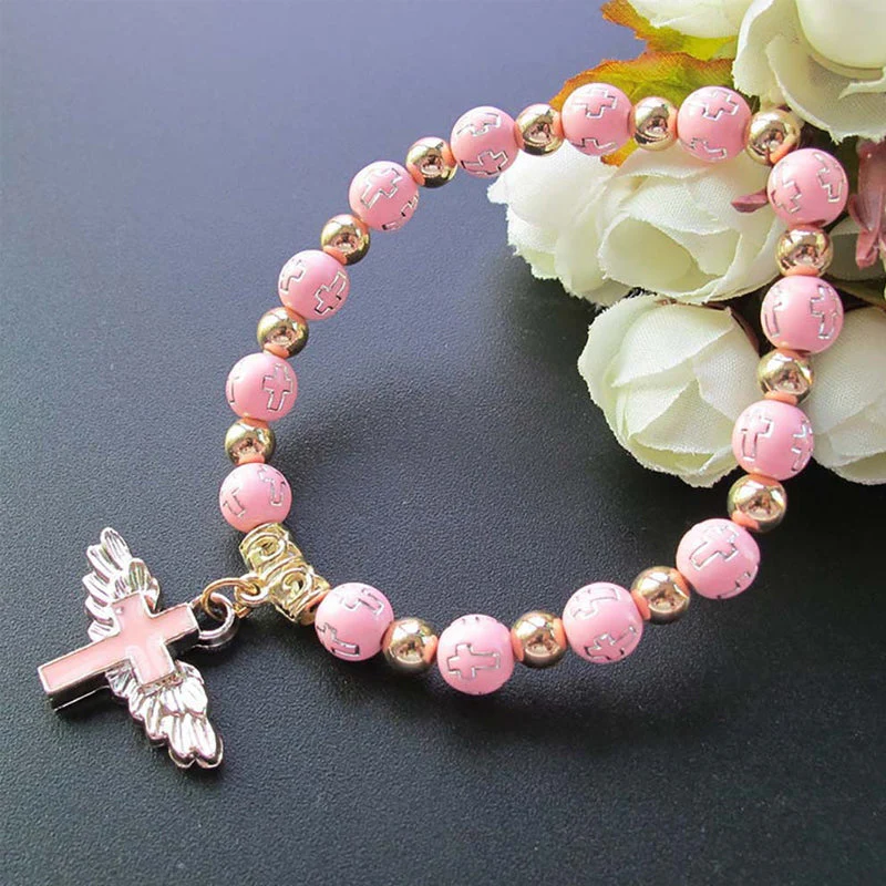 Angel Wing Cross Bracelet - Image 12