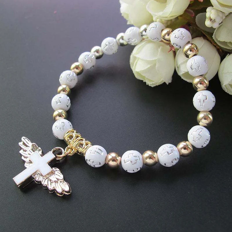 Angel Wing Cross Bracelet - Image 15