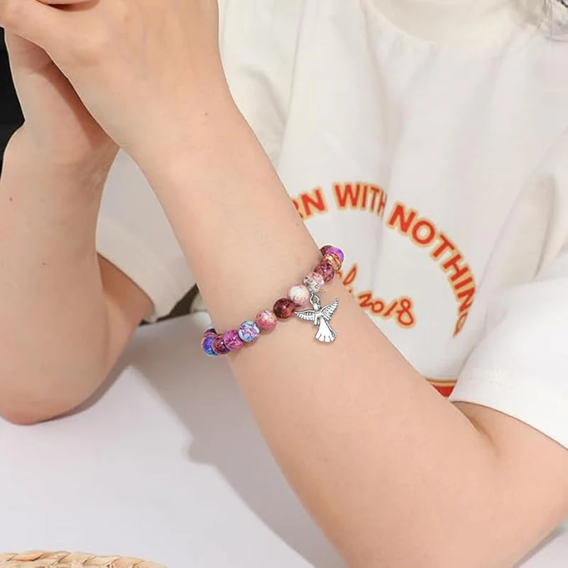 Angel Wings Healing Crystal Bracelet - Image 2