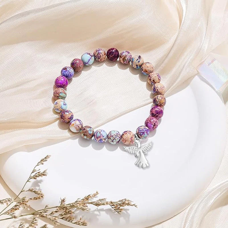 Angel Wings Healing Crystal Bracelet - Image 4