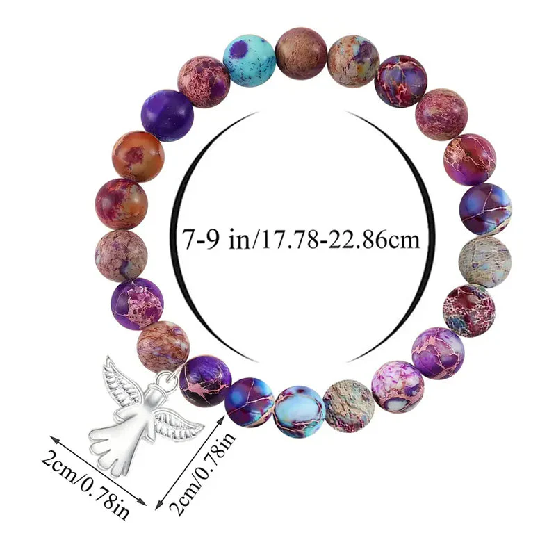 Angel Wings Healing Crystal Bracelet - Image 6