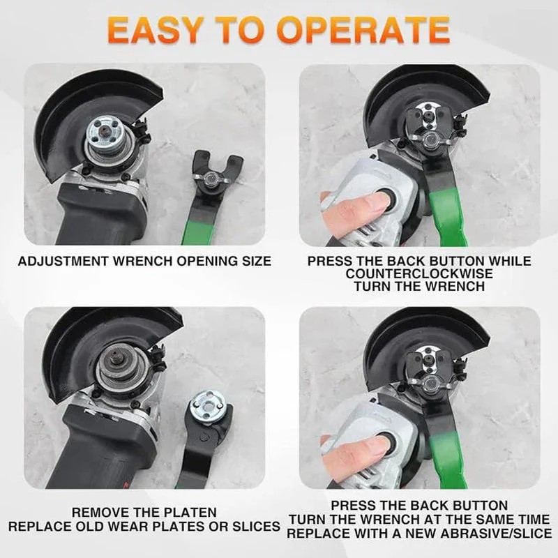Angle Grinder Wrench Thickened Disassembly Tool Adjustable - Image 7
