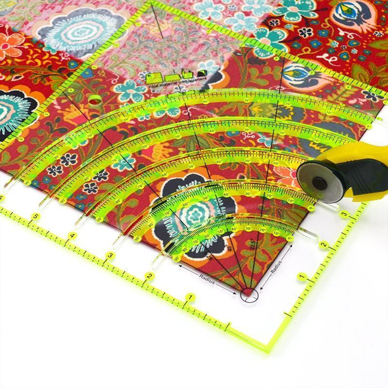 Arcs & Fans Quilt Circle Cutter Ruler - Image 4