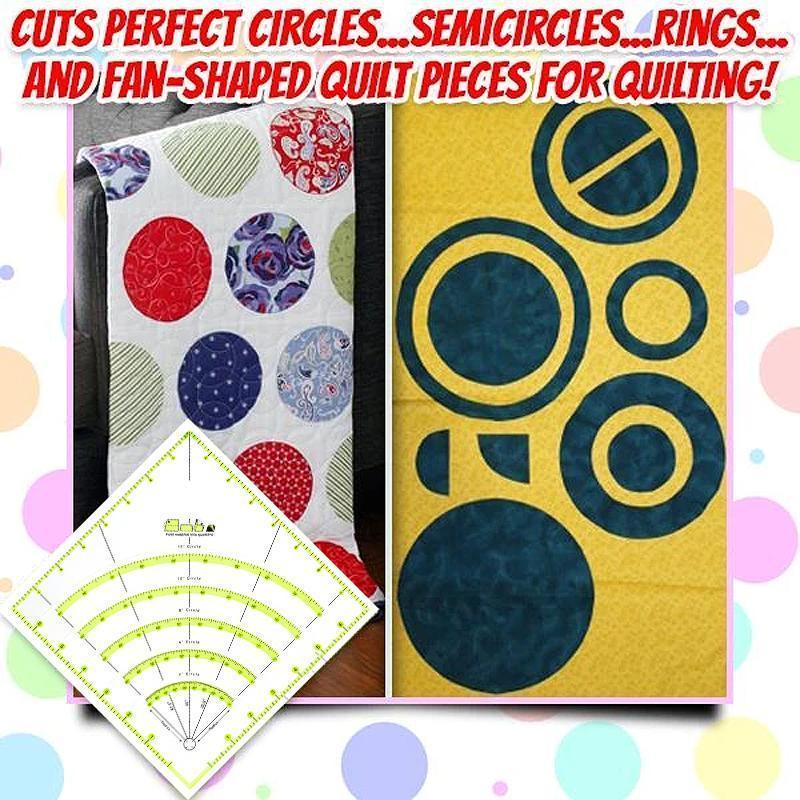 Arcs & Fans Quilt Circle Cutter Ruler - Image 6