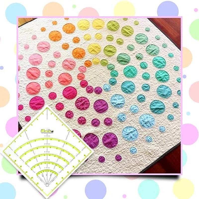 Arcs & Fans Quilt Circle Cutter Ruler - Image 8