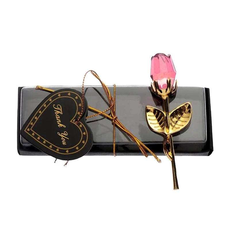 Artificial Rose Branch with Crystal Flower - Image 20