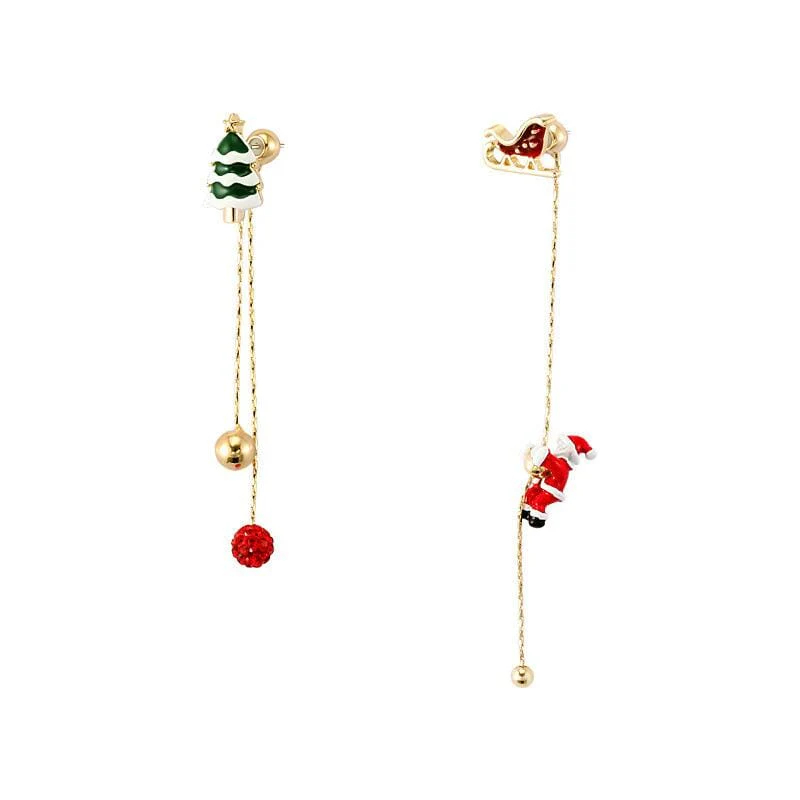 Asymmetric Santa Earrings - Image 7