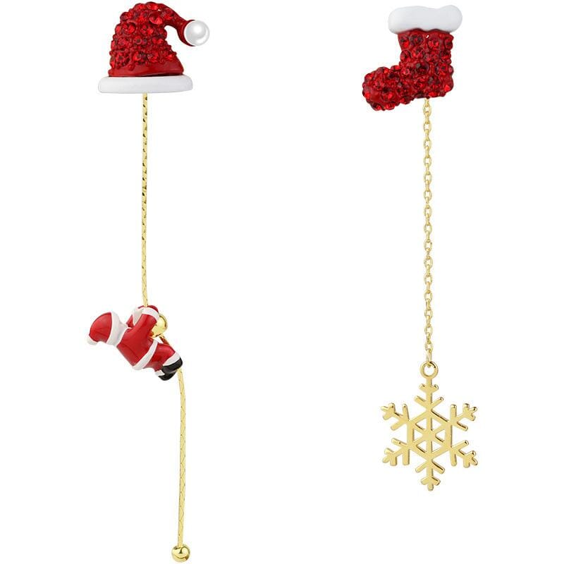 Asymmetric Santa Earrings - Image 8
