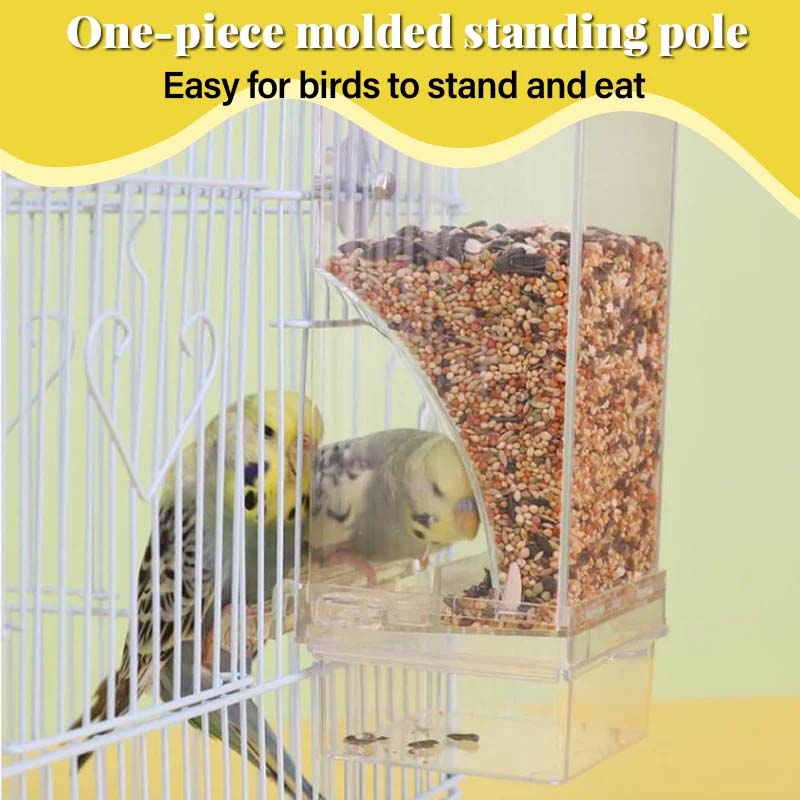 Automatic No-Spill Transparent Bird Feeder - Image 3