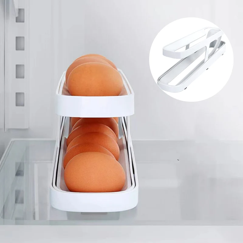Automatic Scrolling Egg Rack Holder Storage Box - Image 10