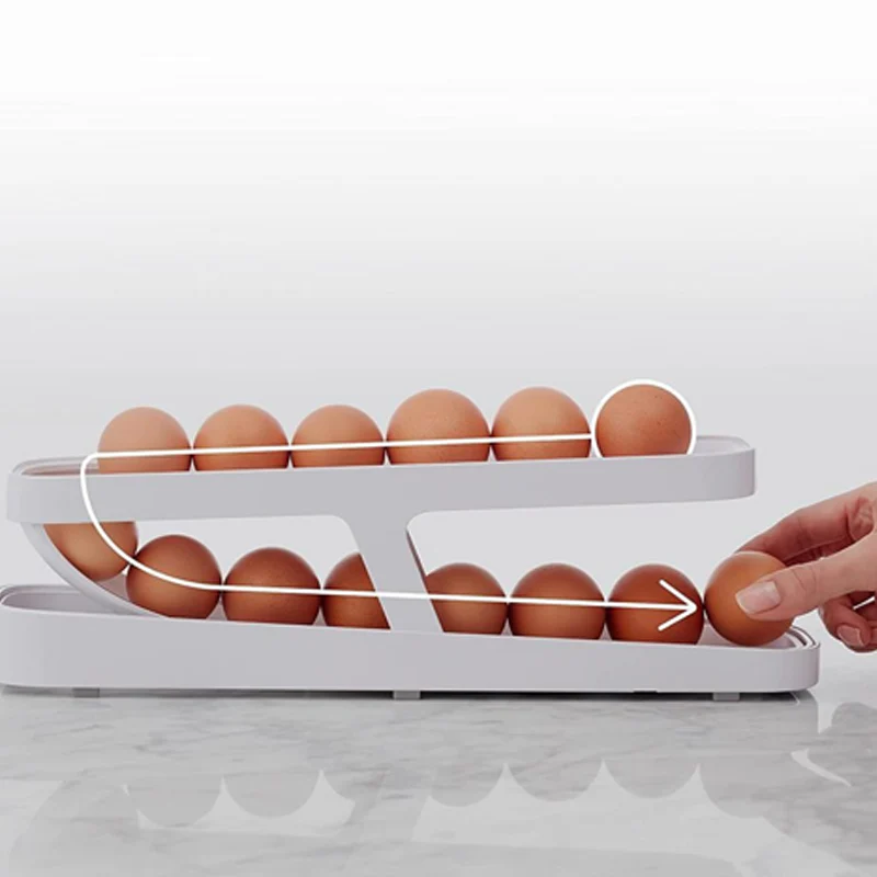 Automatic Scrolling Egg Rack Holder Storage Box - Image 15