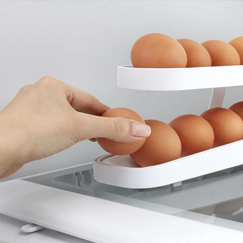 Automatic Scrolling Egg Rack Holder Storage Box - Image 7
