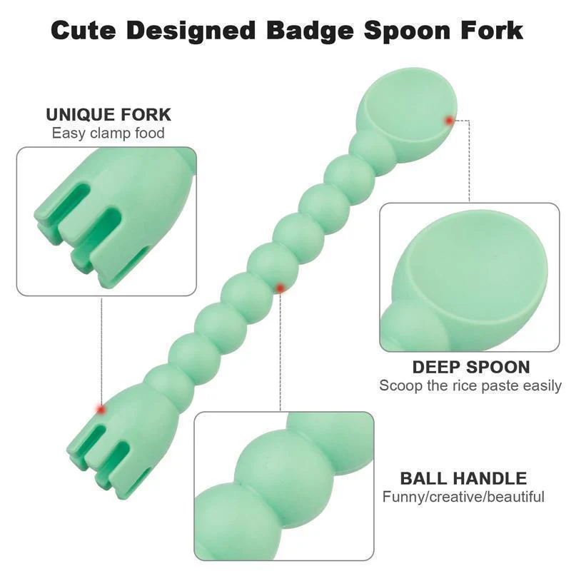 Baby Feeding Set Spoon and Fork( Set Of 3 ) - Image 2