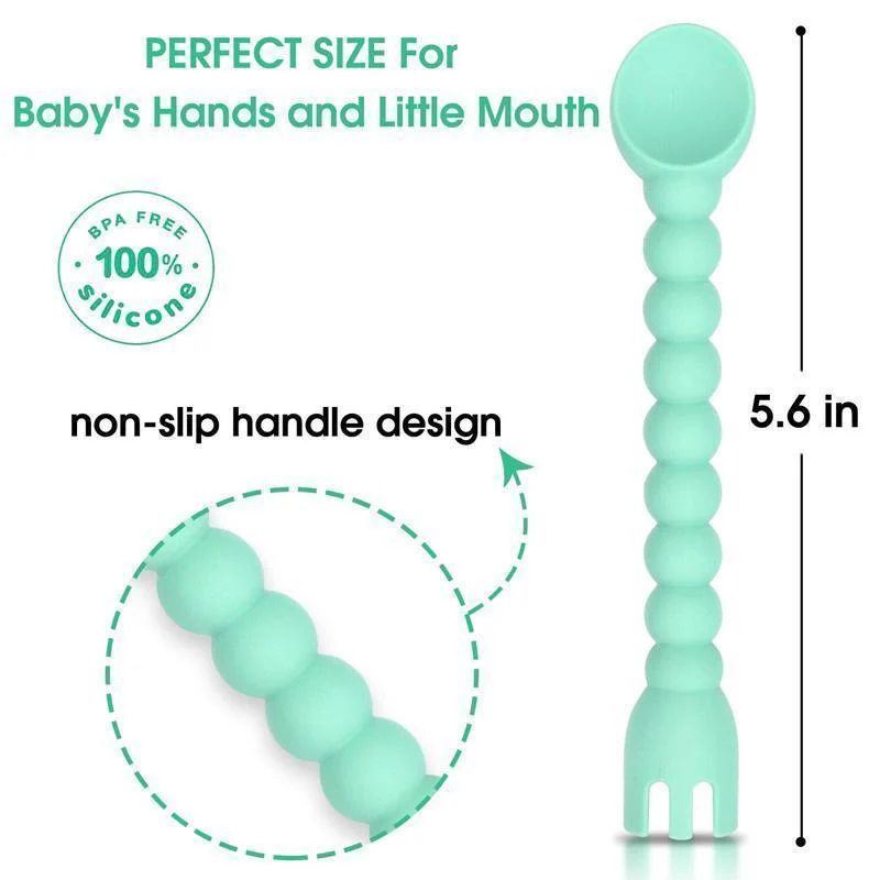 Baby Feeding Set Spoon and Fork( Set Of 3 ) - Image 3