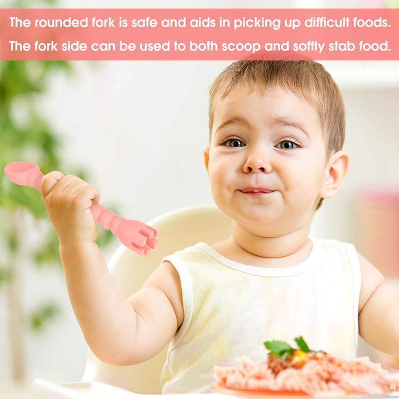 Baby Feeding Set Spoon and Fork( Set Of 3 ) - Image 5