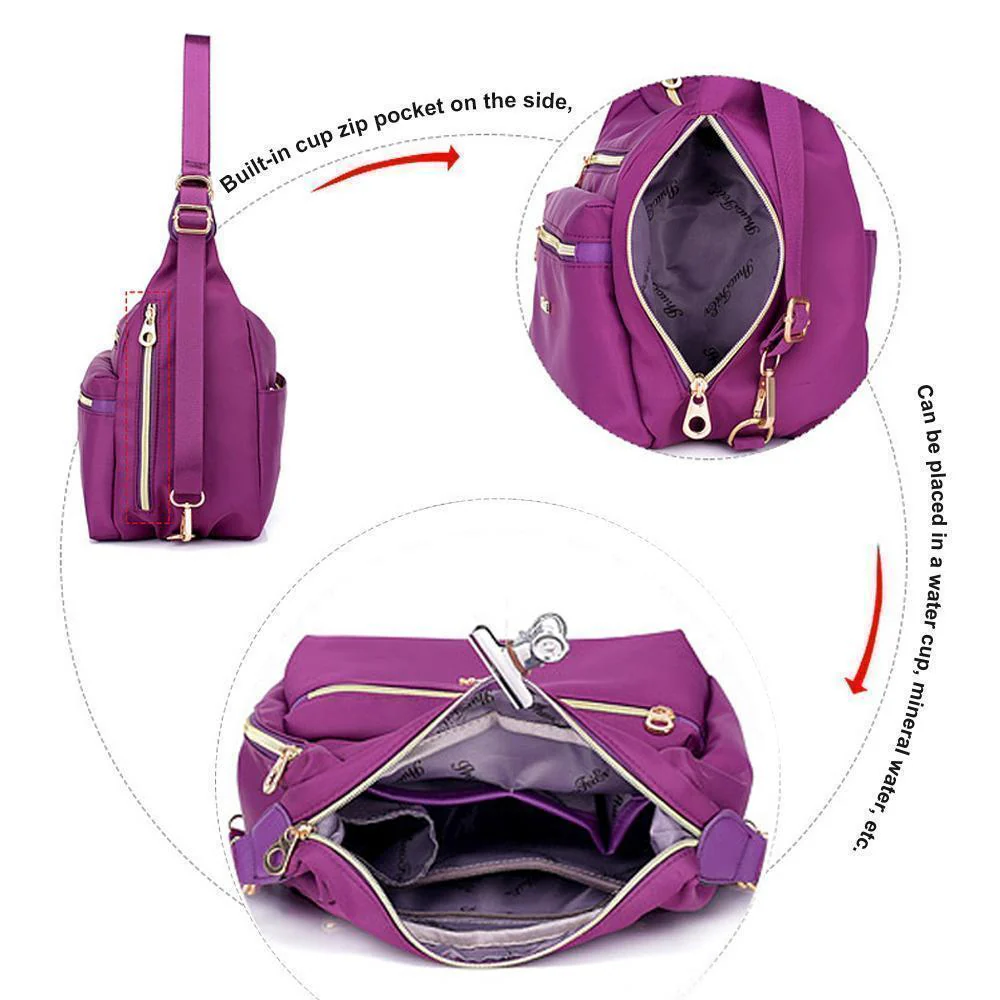 Bag with Double Zippers, Handbag and Shoulder Bag - Image 8