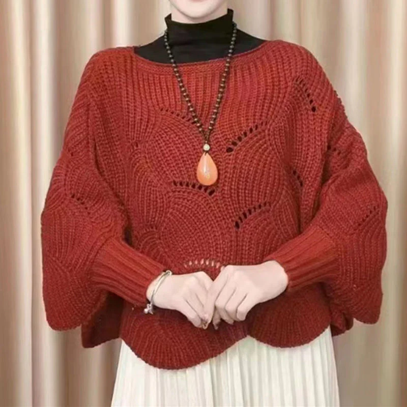 Bat Sleeve Knitting Shawl - Image 10