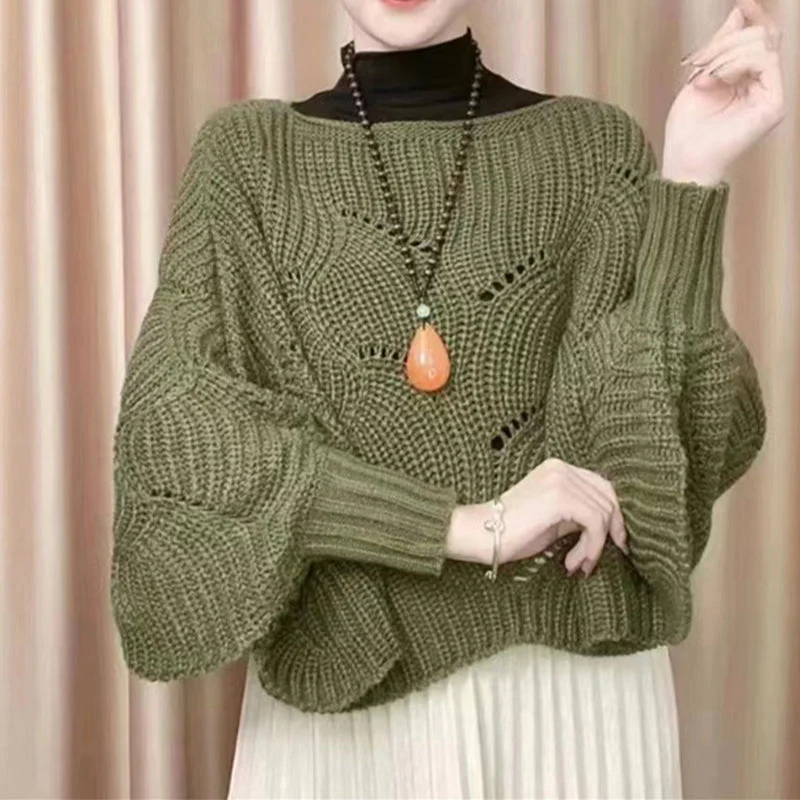 Bat Sleeve Knitting Shawl - Image 11
