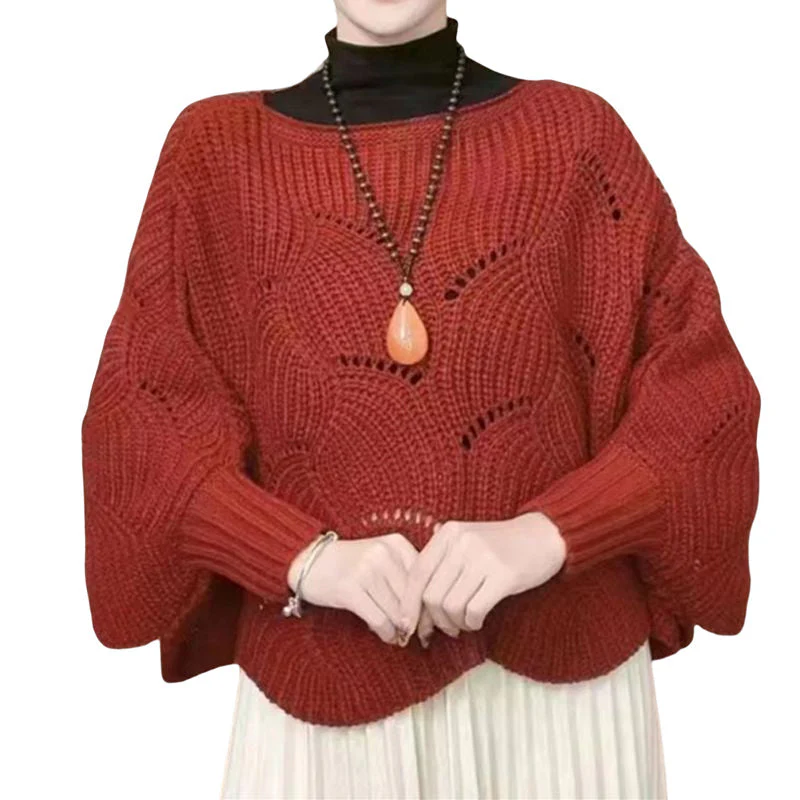 Bat Sleeve Knitting Shawl - Image 6