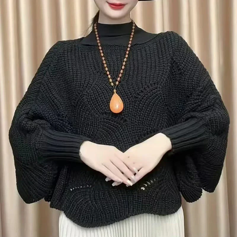 Bat Sleeve Knitting Shawl - Image 7