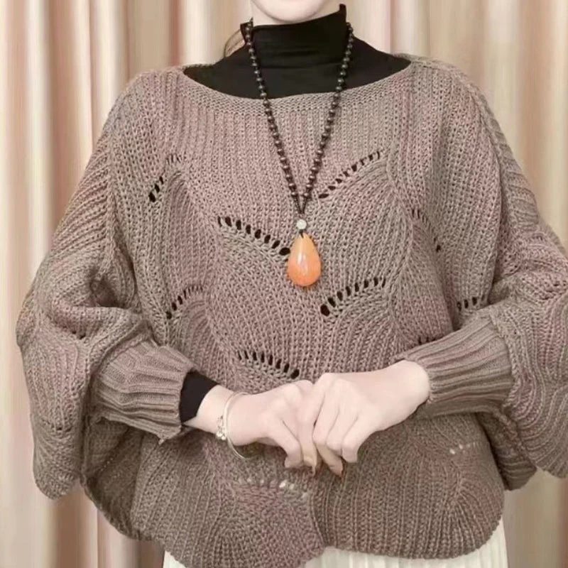 Bat Sleeve Knitting Shawl - Image 8