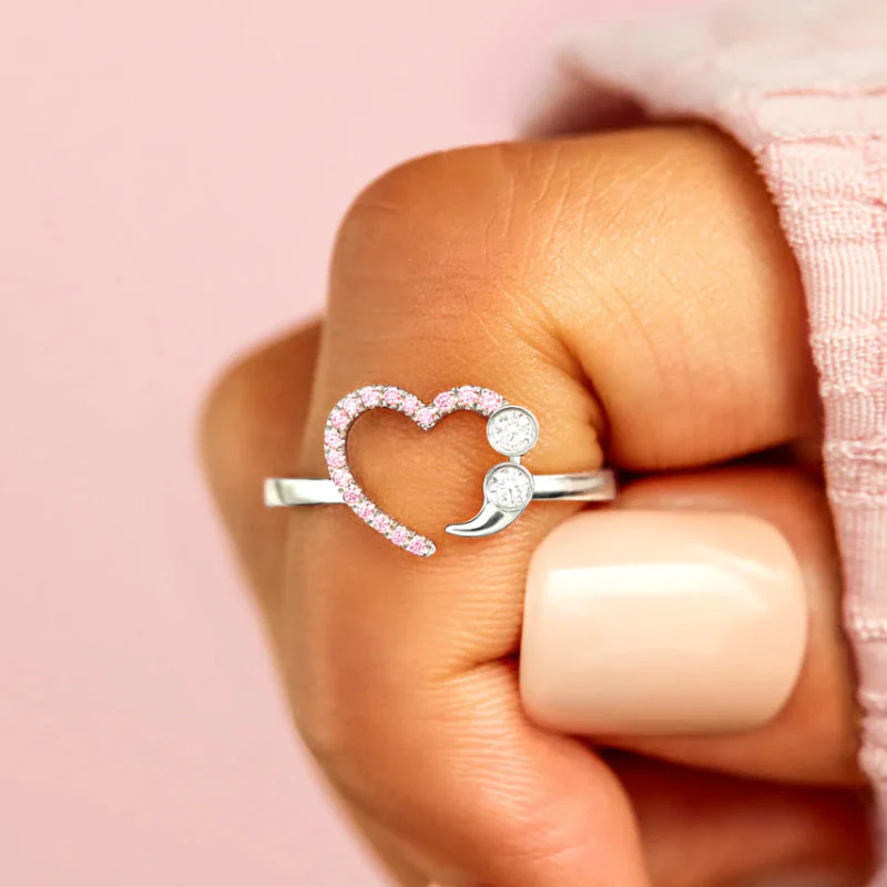 Be You Bravely Semicolon Ring - Image 5