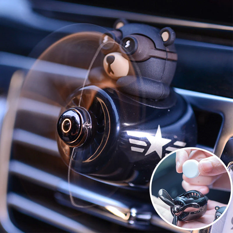 Bear Pilot Propeller Scented Car Air Freshener - Image 2