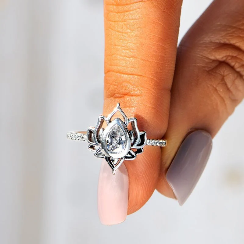 Begin Again Lotus Ring - Image 2