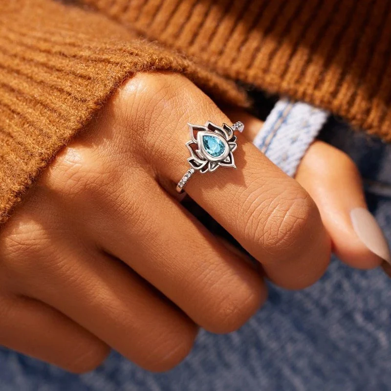 Begin Again Lotus Ring - Image 8