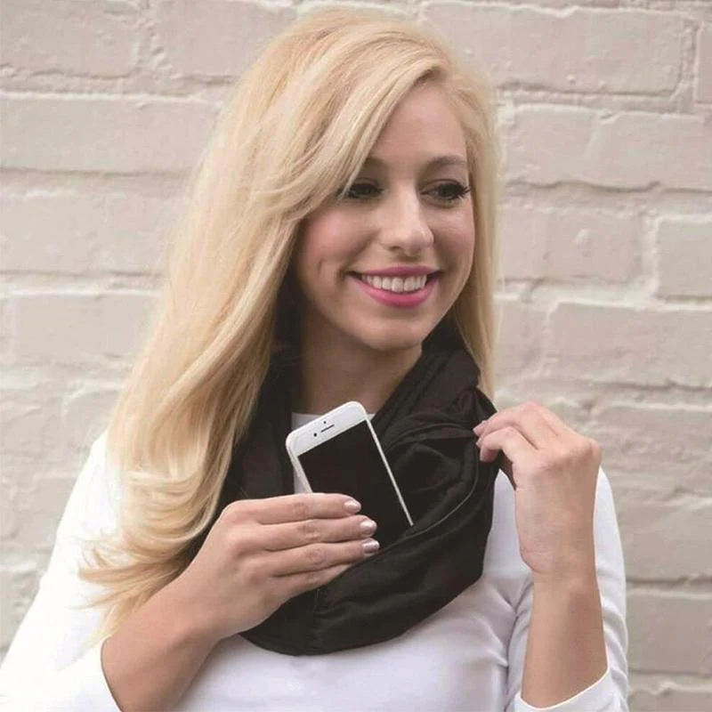 Bequee Winter Scarf With Zipped Pocket - Image 2