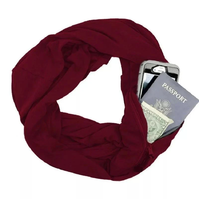 Bequee Winter Scarf With Zipped Pocket - Image 7