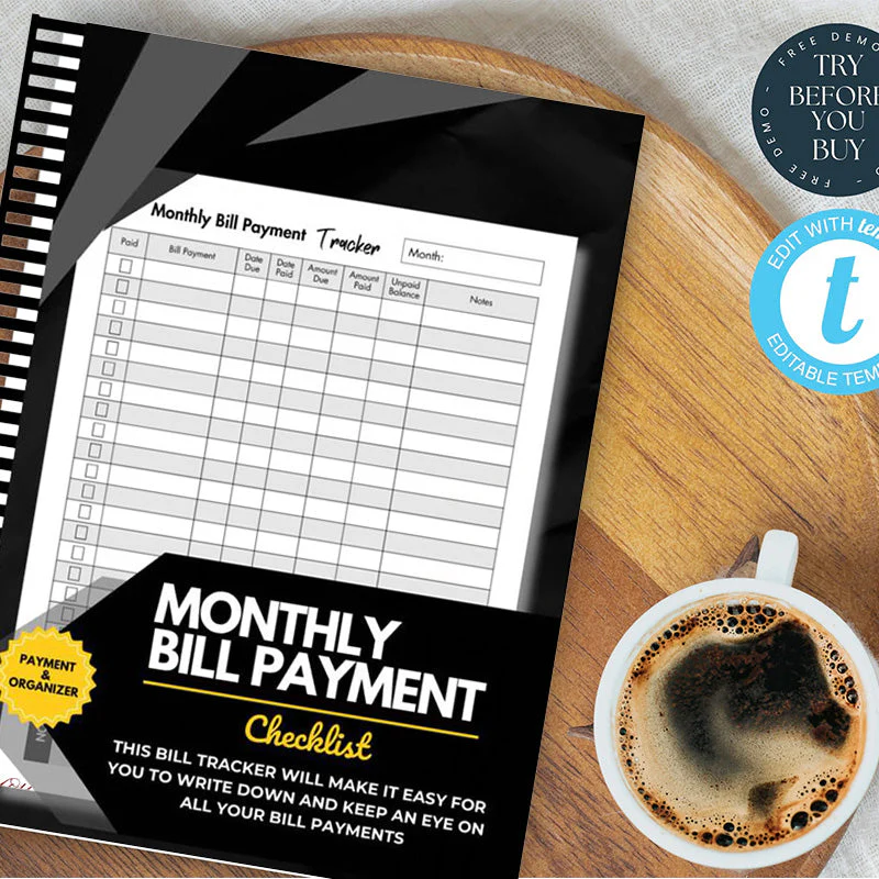 Bill Tracker Notebook & Cleaning Schedule Checklist - Image 2