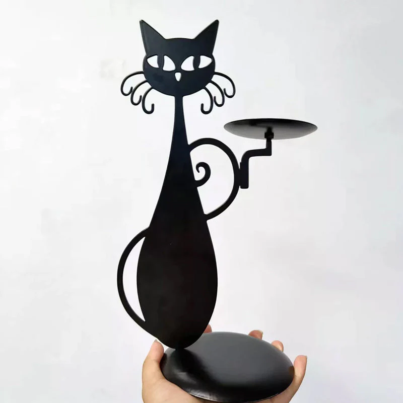 Black Cat Candle Holder - Image 11